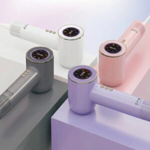 Stylish portable diffusers in pastel colours for home aromatherapy.