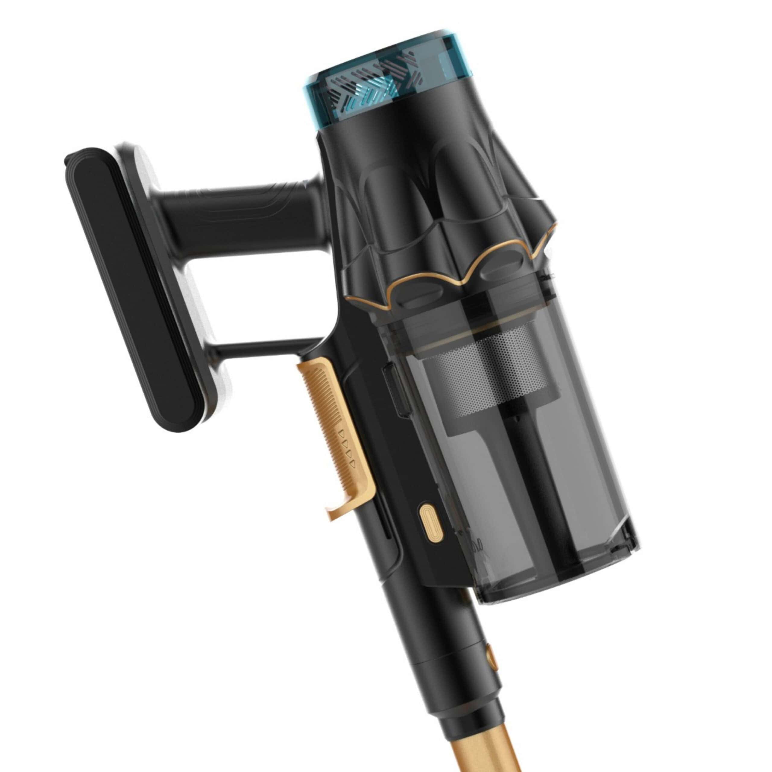 Vacuum cleaner featuring five adjustable temperature settings for versatile cleaning performance.