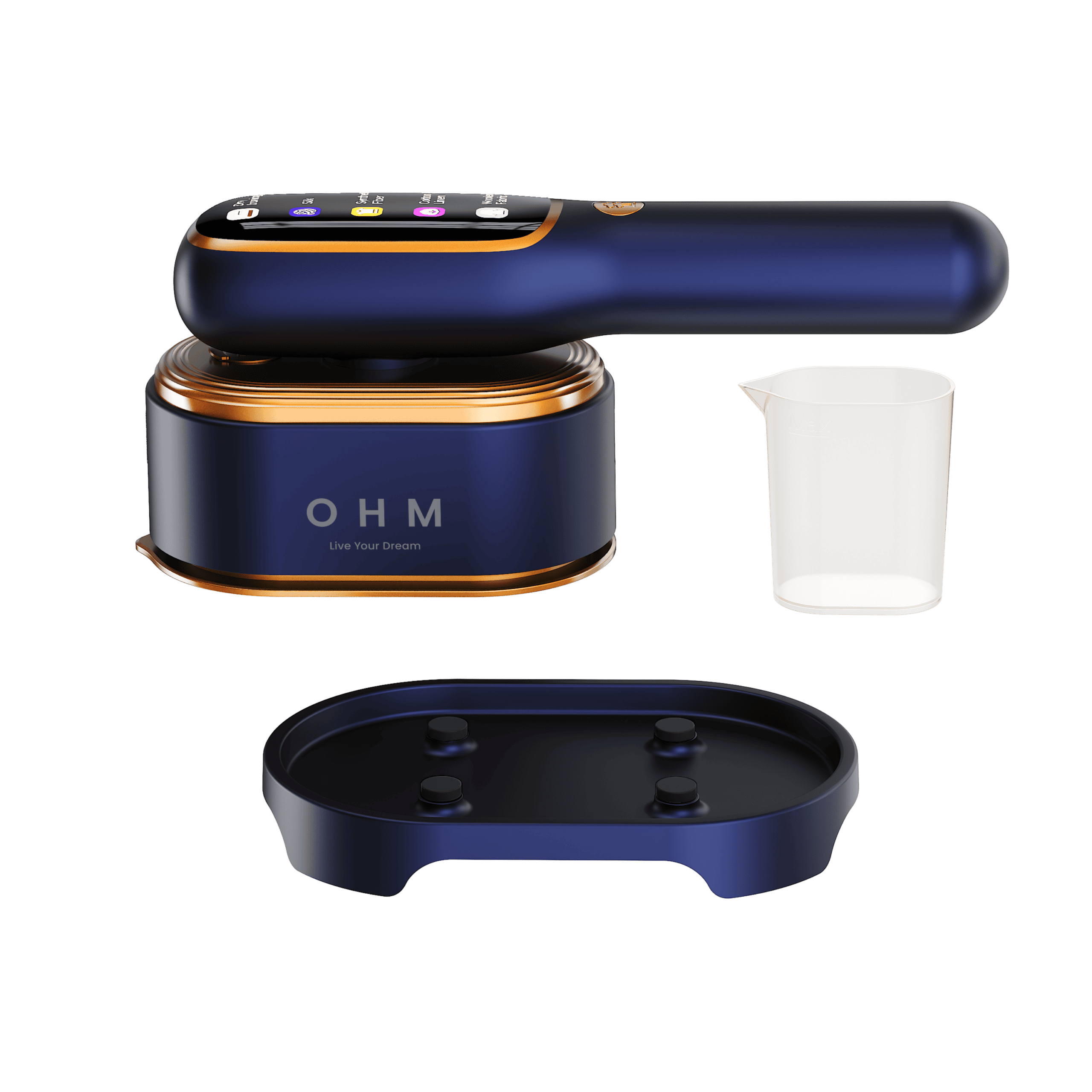 High-tech hair dryer with five modes, designed for versatile styling and gentle drying.